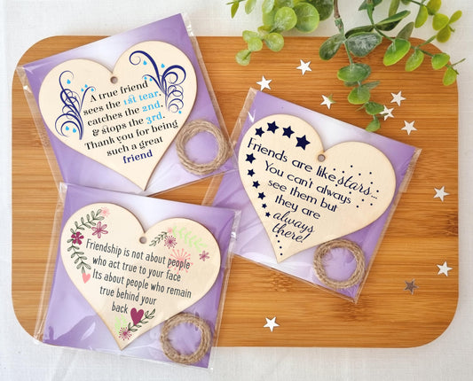 The Plum Penguin Adorable Friendship Heart Plaques with Three Designs