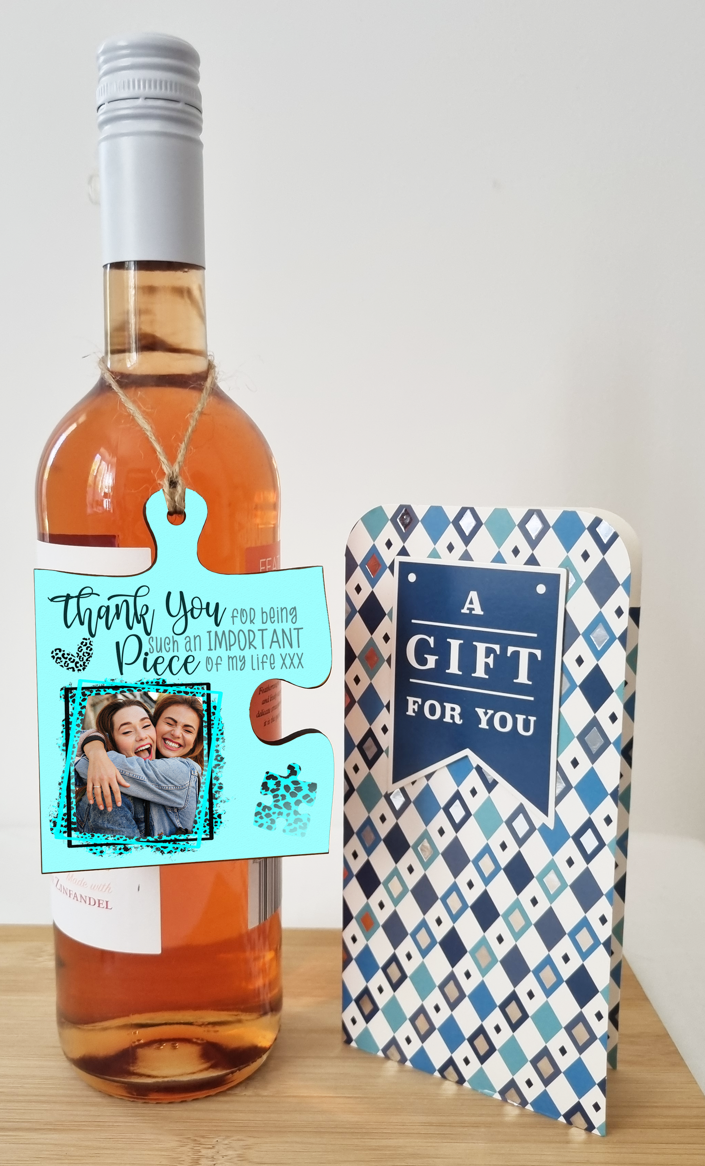 Personalised Photo Gift Thank You Important Piece of my Life Jigsaw Puzzle Shaped Decorative Hanging Plaque Sign Friendship