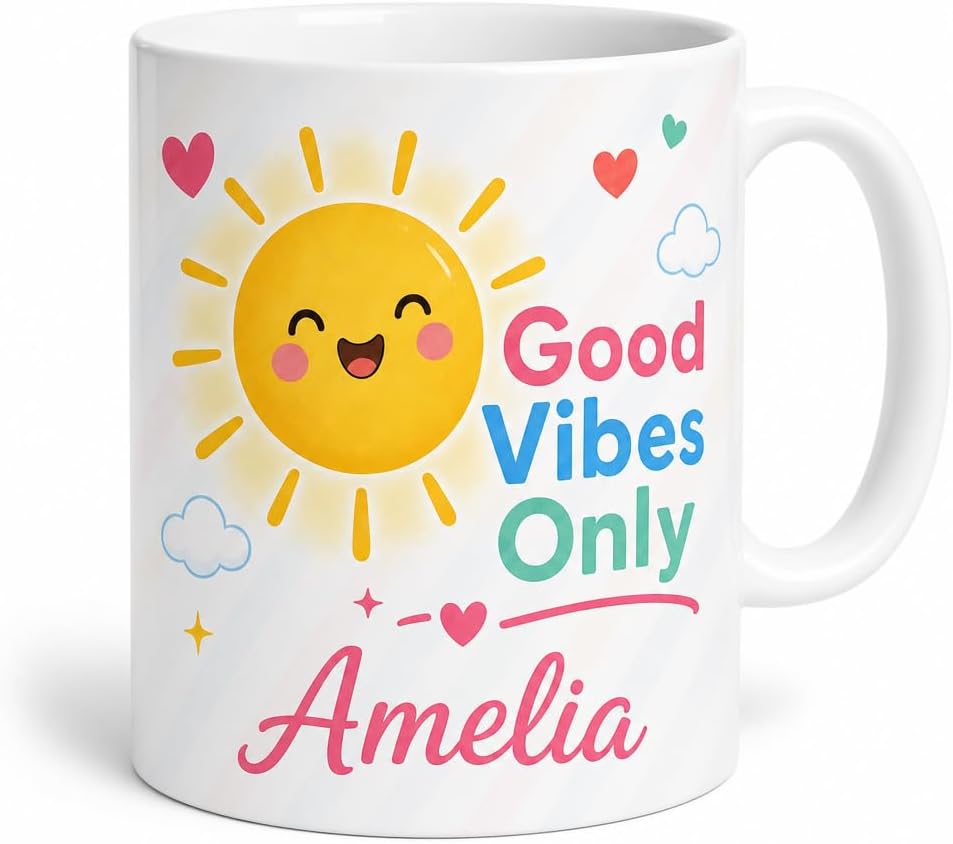Kawaii Sunshine Boost mug and plaque