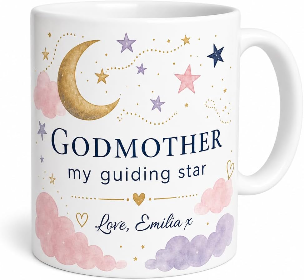 Guiding Star Godmother mug and plaque
