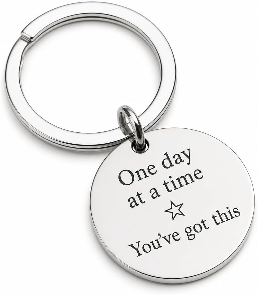 One Day At A Time keyring