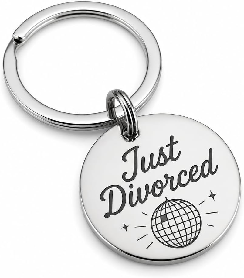Just Divorced Disco keyring