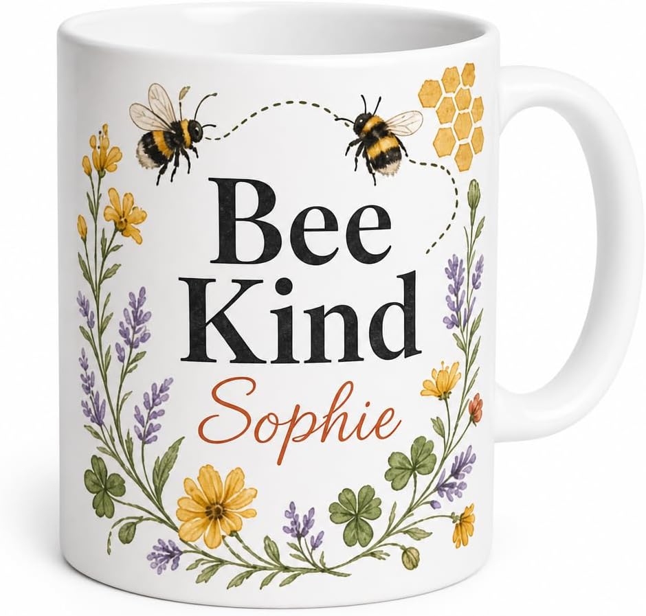 Honeybee Encouragement mug and plaque