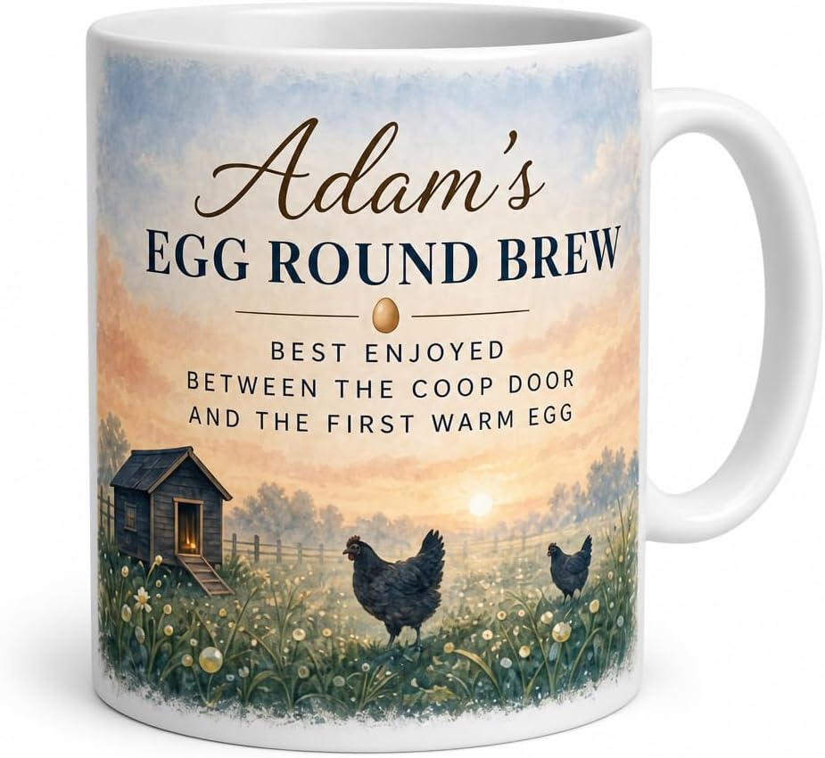 Dawn Egg Rounds mug and plaque