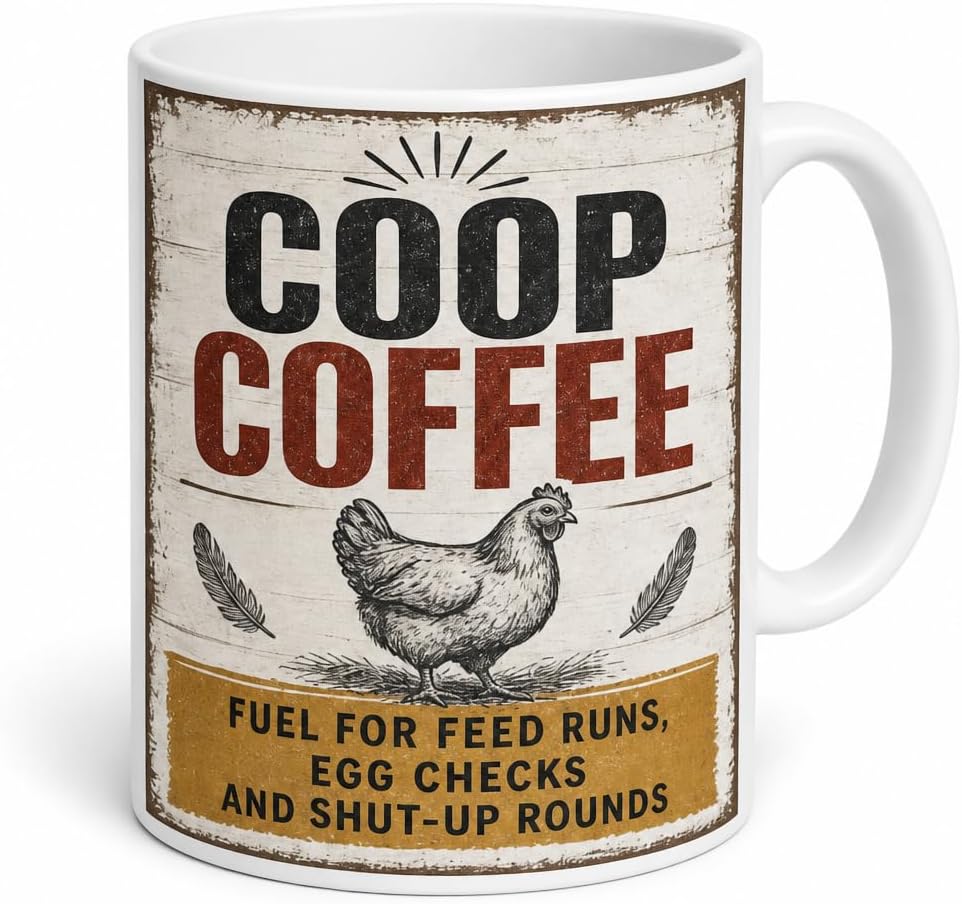 Rustic Coop Life mug and plaque