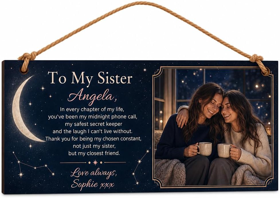 Moonlit Sisterhood mug and plaque
