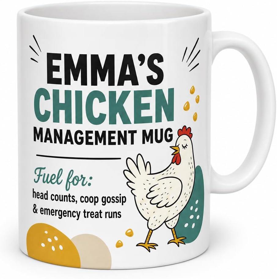 Cluck & Company mug and plaque