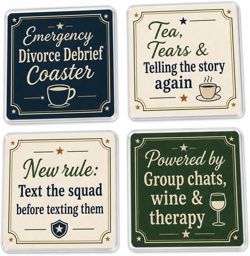 Divorce Support Squad coasters