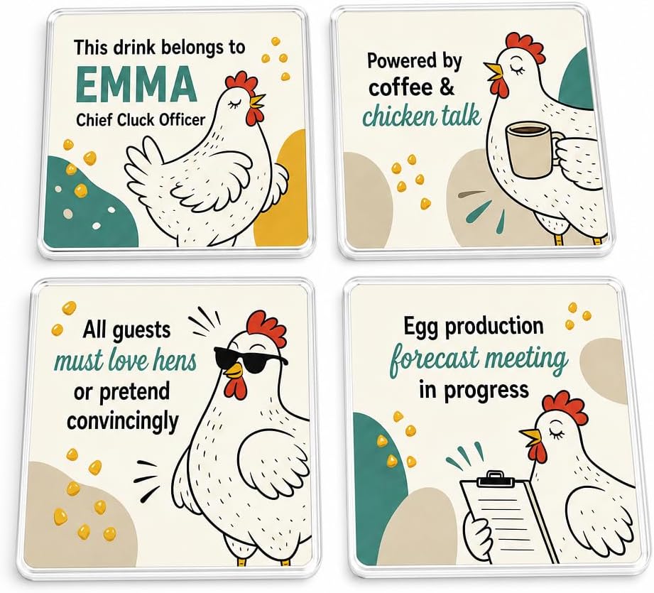 Cluck & Company coasters