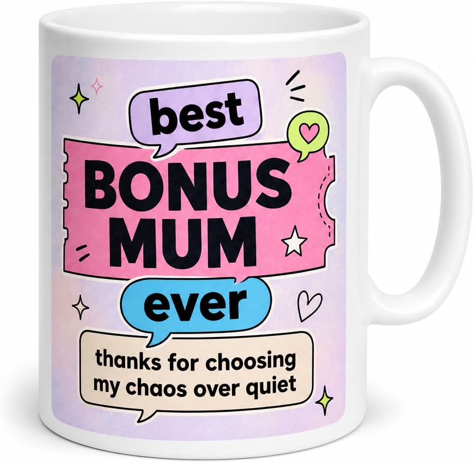 Bonus Mum Energy mug and plaque