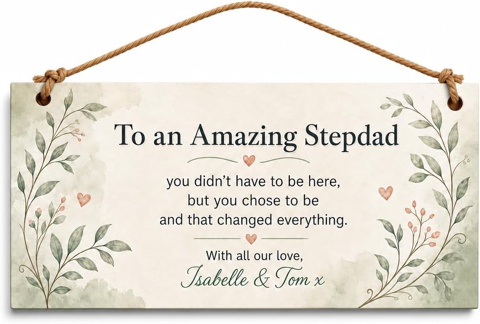 Chosen Stepdad Heart gift set contents