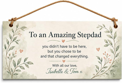 Chosen Stepdad Heart gift set contents