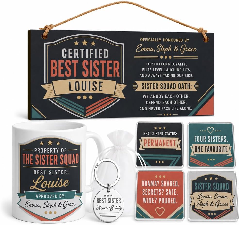 Sister Squad Oath personalised gift box set