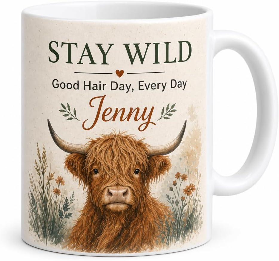 Highland Wild Spirit mug and plaque