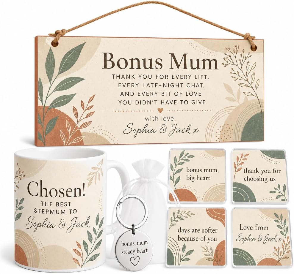 Boho Bonus Mum Bloom personalised gift box set