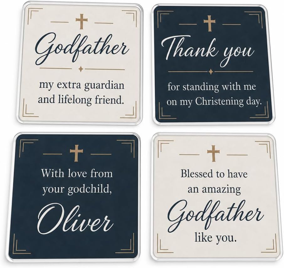 Modern Godfather Thanks coasters