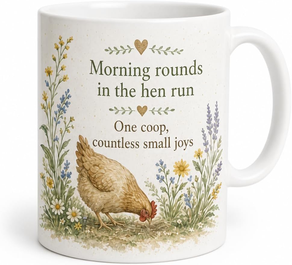 Backyard Hen Haven mug and plaque