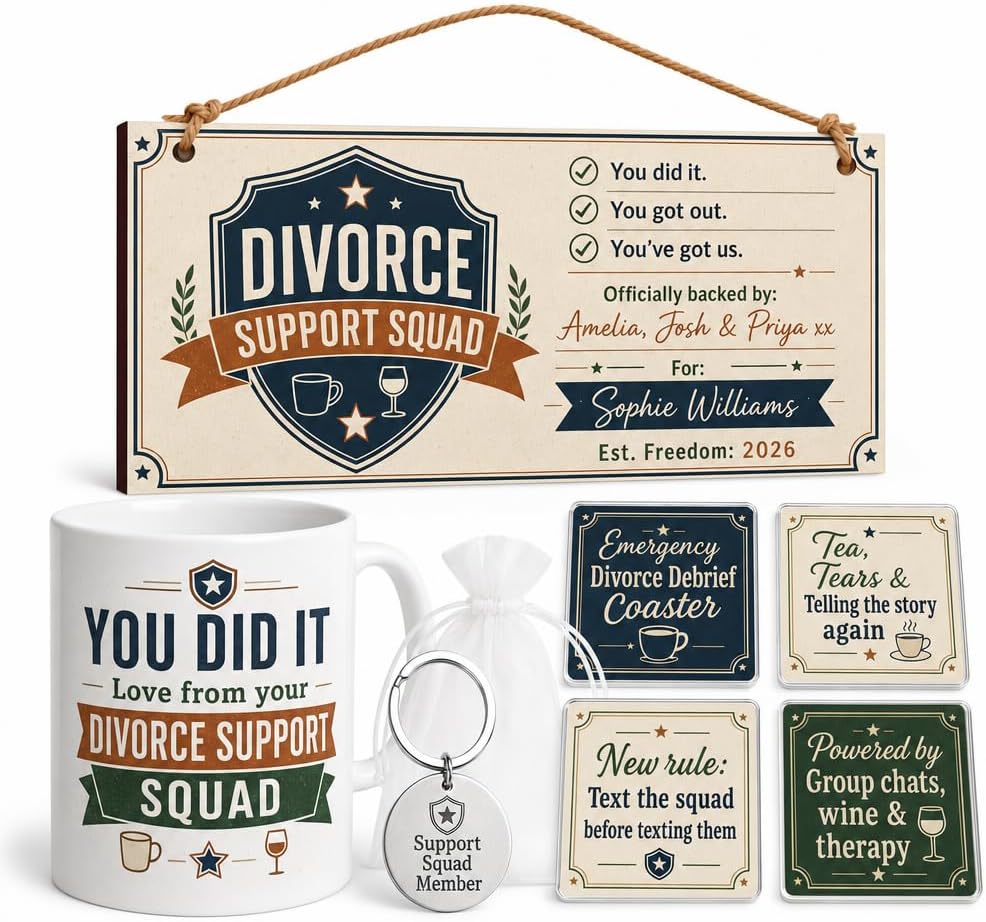 Divorce Support Squad personalised gift box set