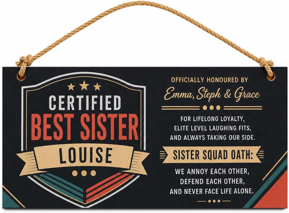 Sister Squad Oath mug and plaque