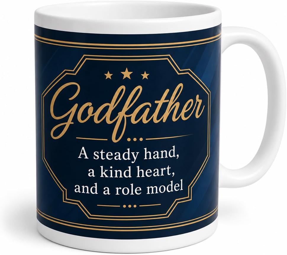 Sleek Godfather Appreciation mug and plaque
