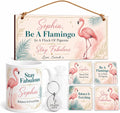 Fabulous Flamingo Glow personalised gift box set