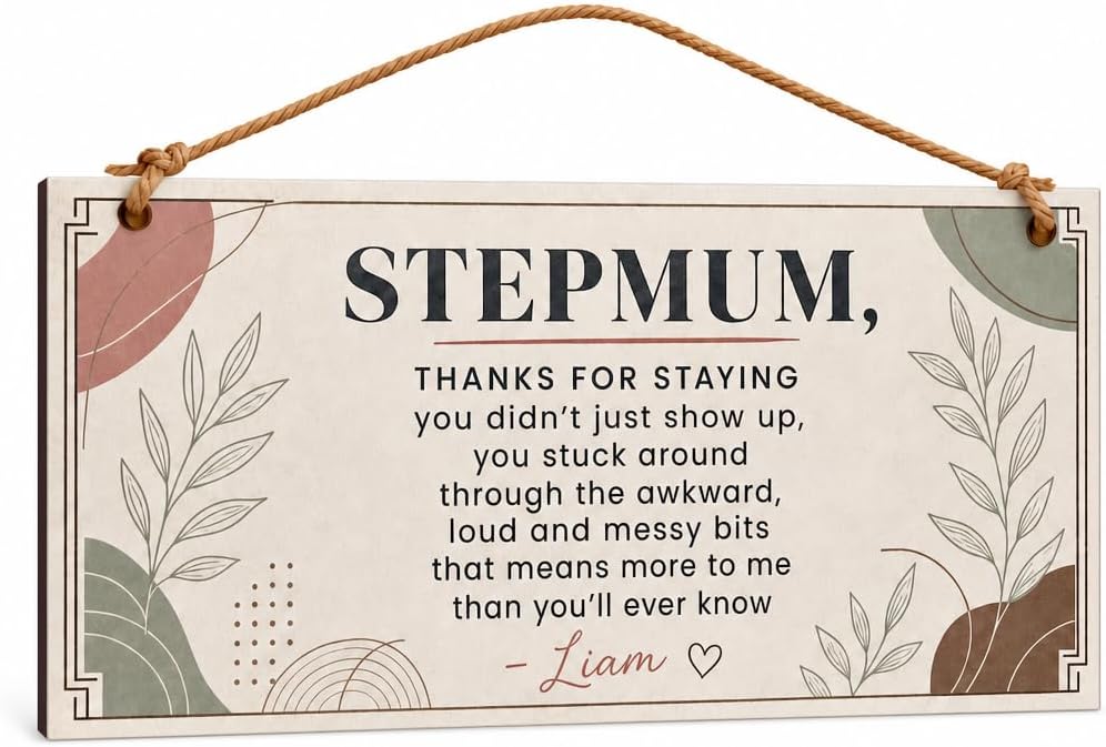 Teen Thanks Stepmum Vibes mug and plaque