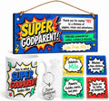 Pop Art Super Godparent personalised gift box set