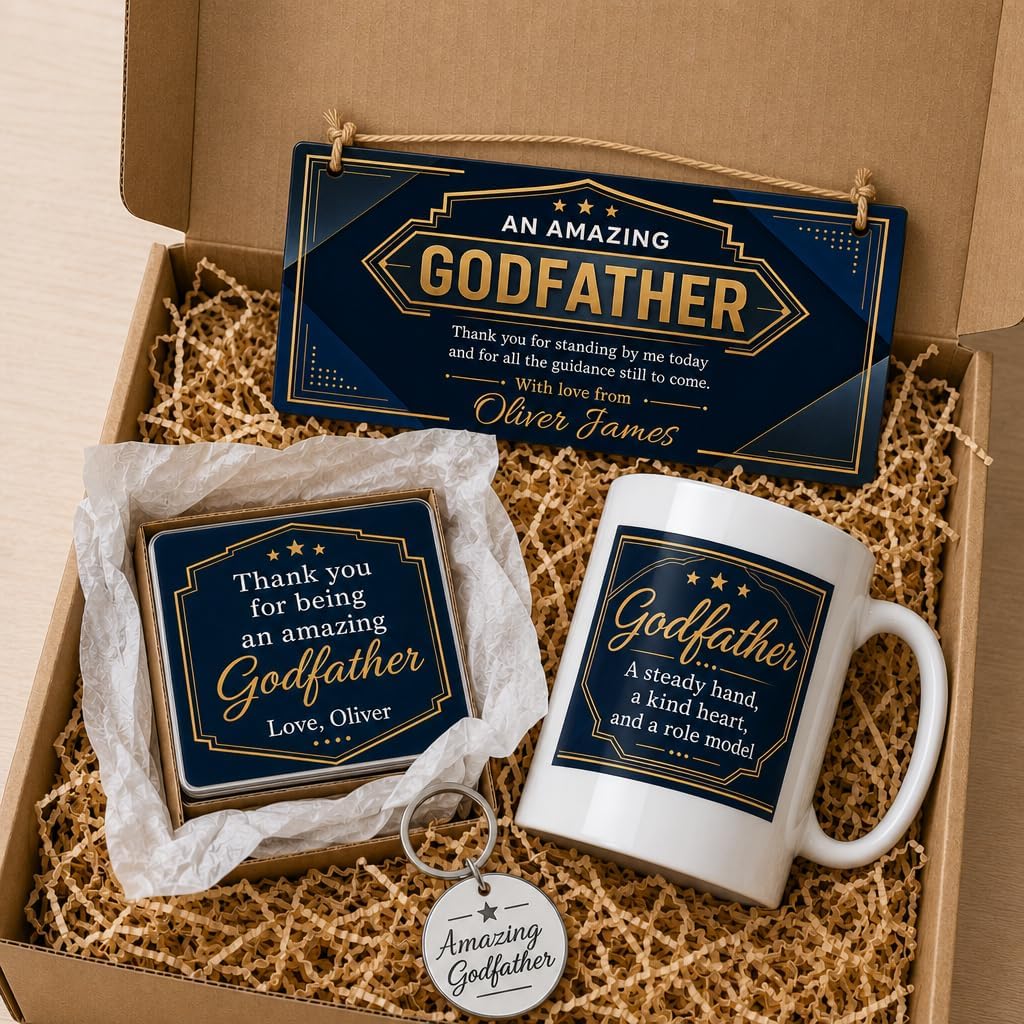 Sleek Godfather Appreciation gift box presentation