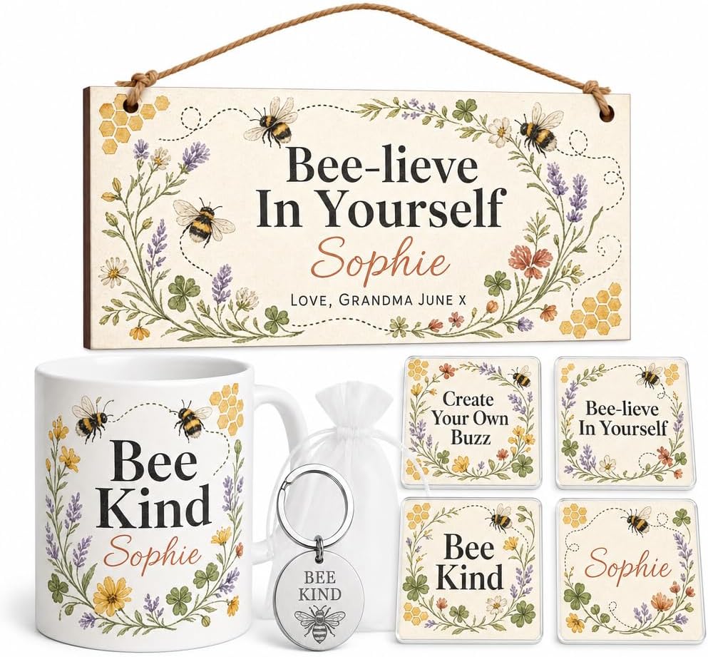Honeybee Encouragement personalised gift box set