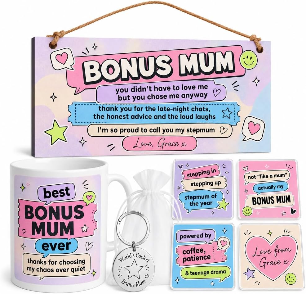 Bonus Mum Energy personalised gift box set