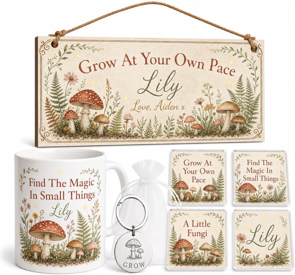Cottagecore Growth Glow personalised gift box set