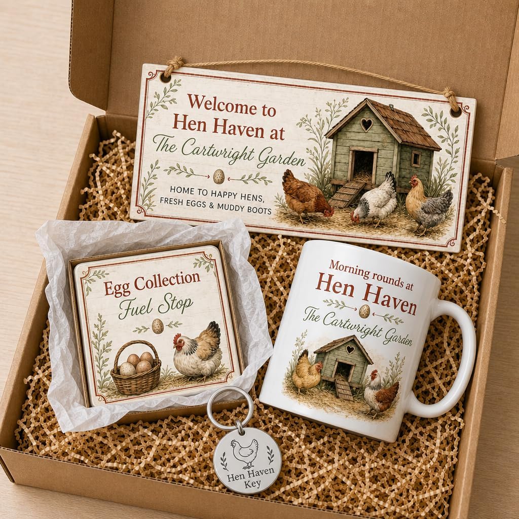 Hen Haven Homestead gift set contents