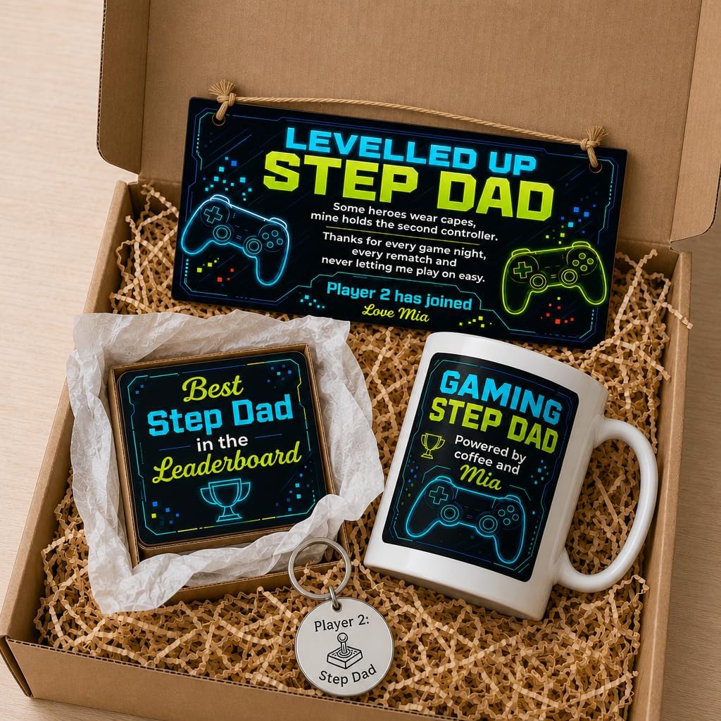 Ultimate Gaming Stepdad gift box presentation