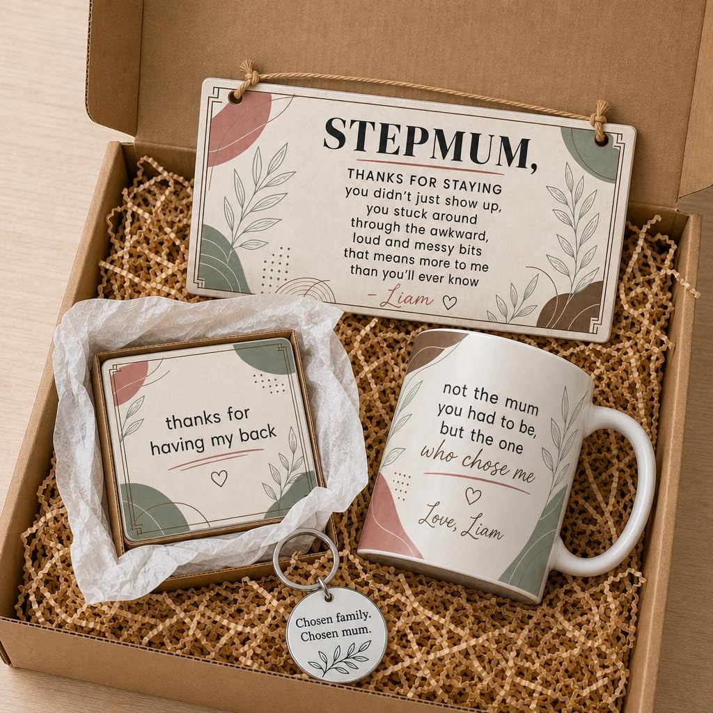 Teen Thanks Stepmum Vibes gift box presentation