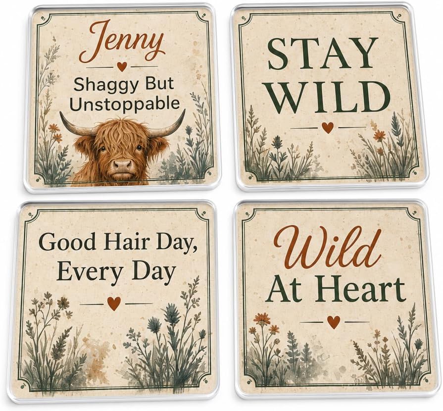 Highland Wild Spirit coasters