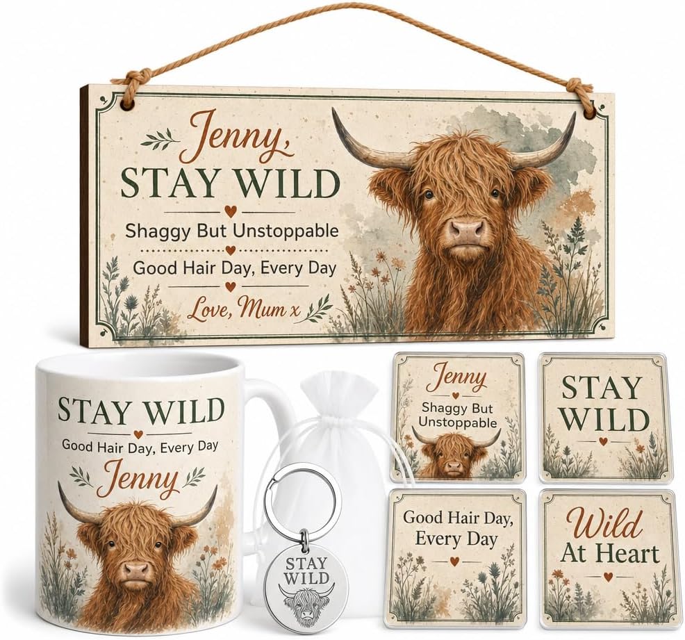 Highland Wild Spirit personalised gift box set