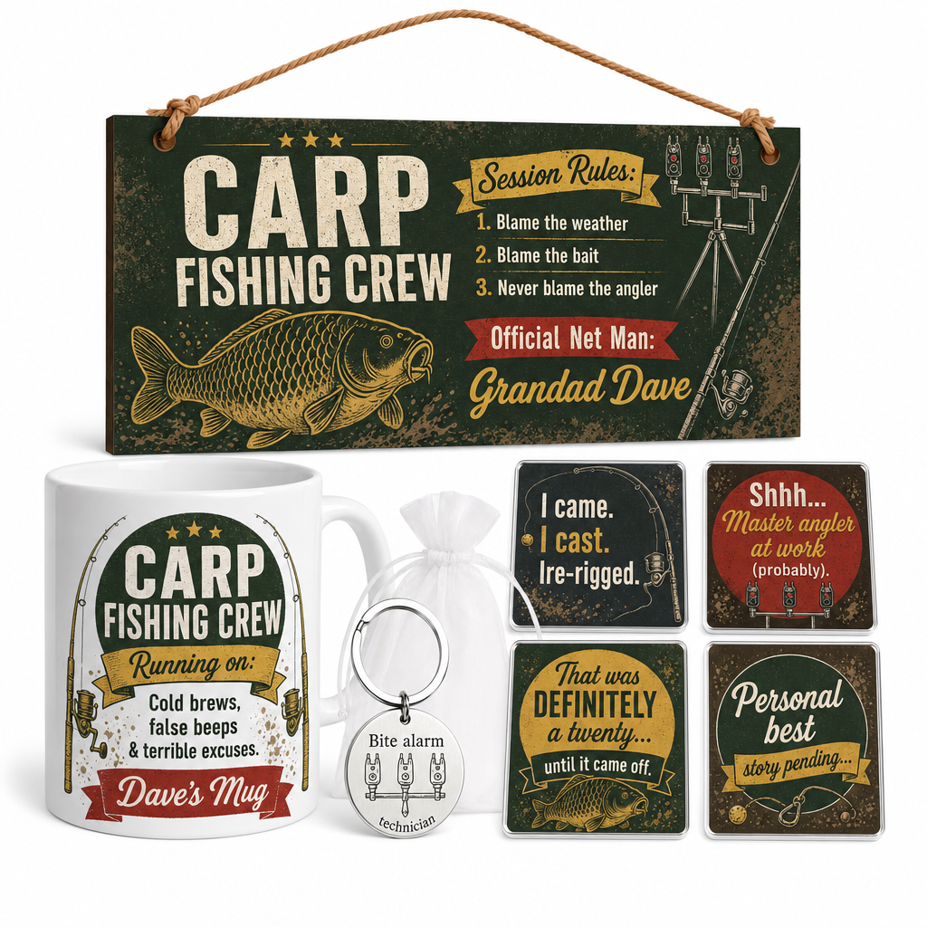 Carp Banter Brigade Personalised Gift Box Set