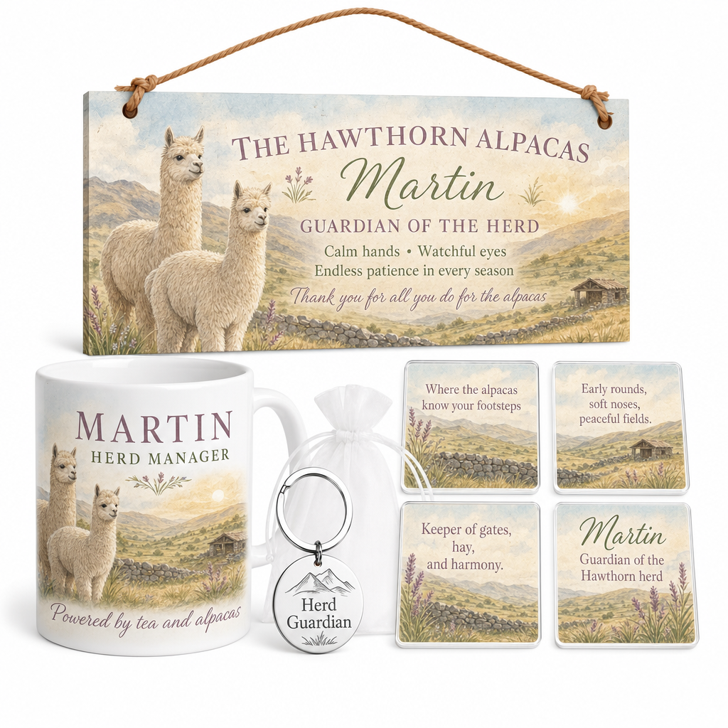 Andean Alpaca Guardian Personalised Gift Box Set