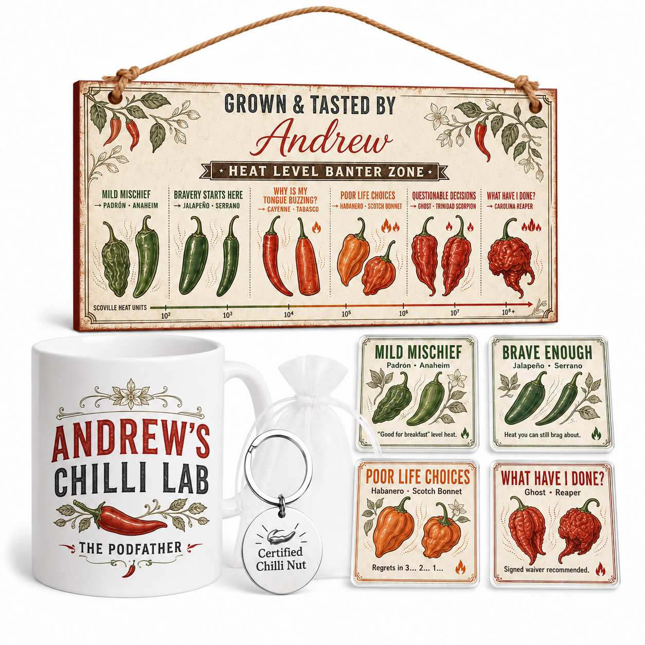 Scoville Heat Society Personalised Gift Box Set