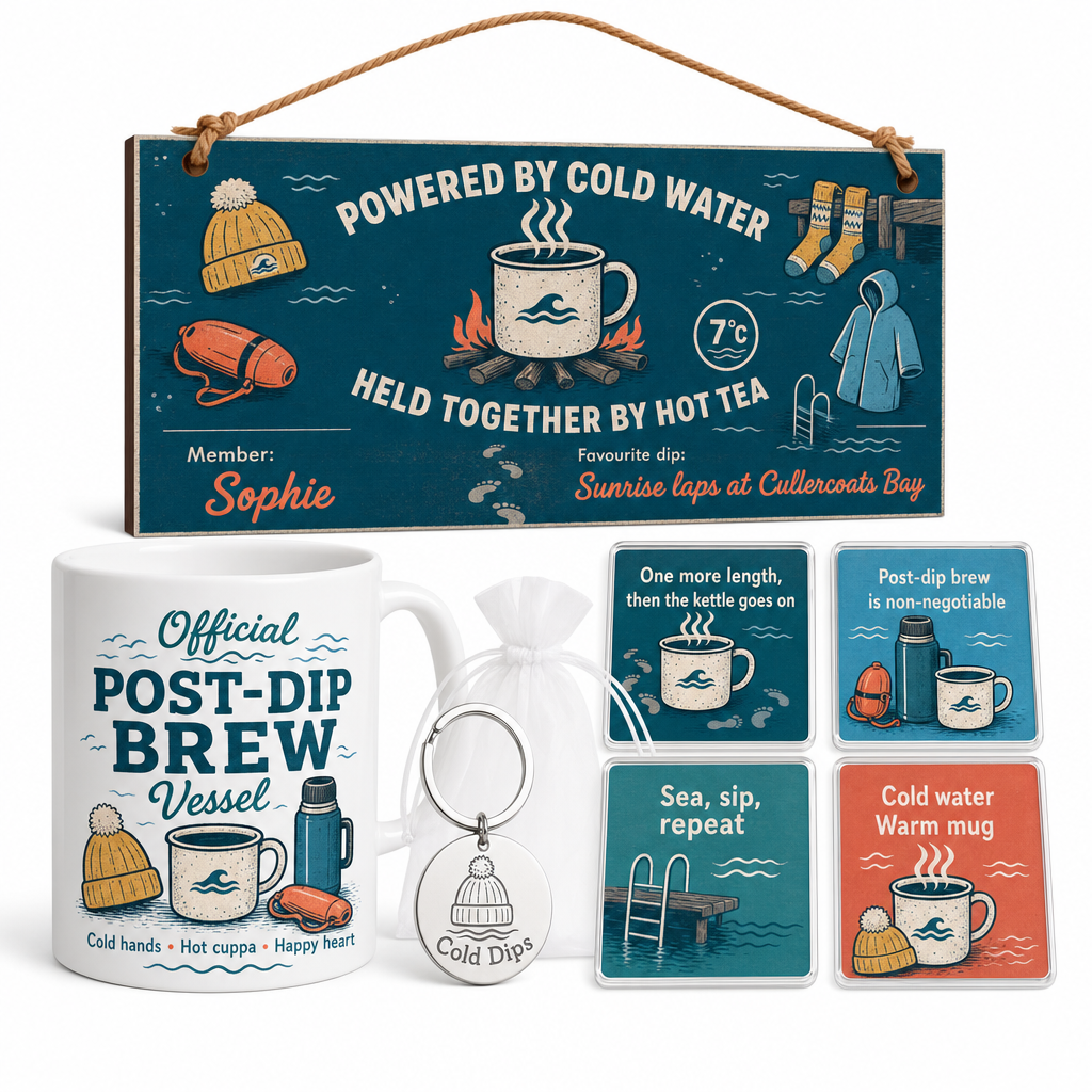 Post‑dip Brew Crew Personalised Gift Box Set