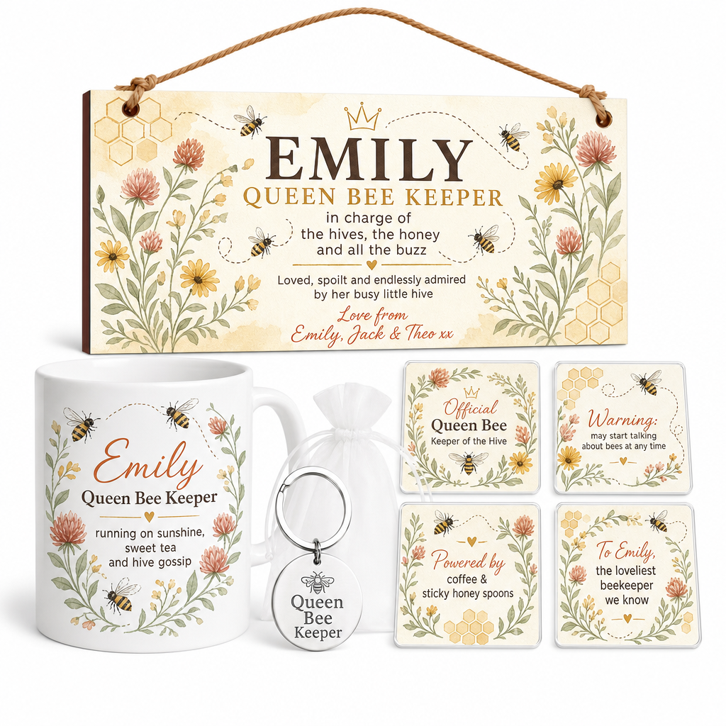 Queen Bee Keeper Personalised Gift Box Set