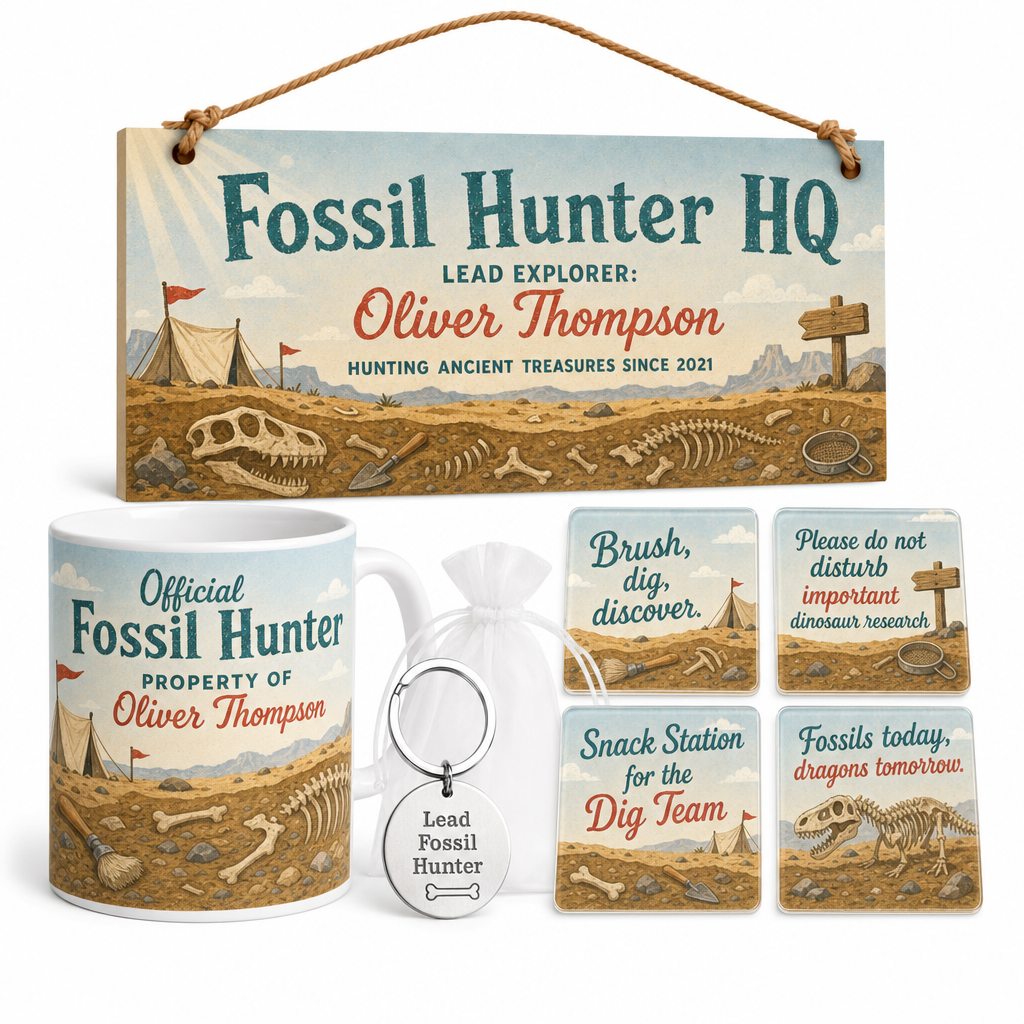 Jurassic Dig Crew Personalised Gift Box Set