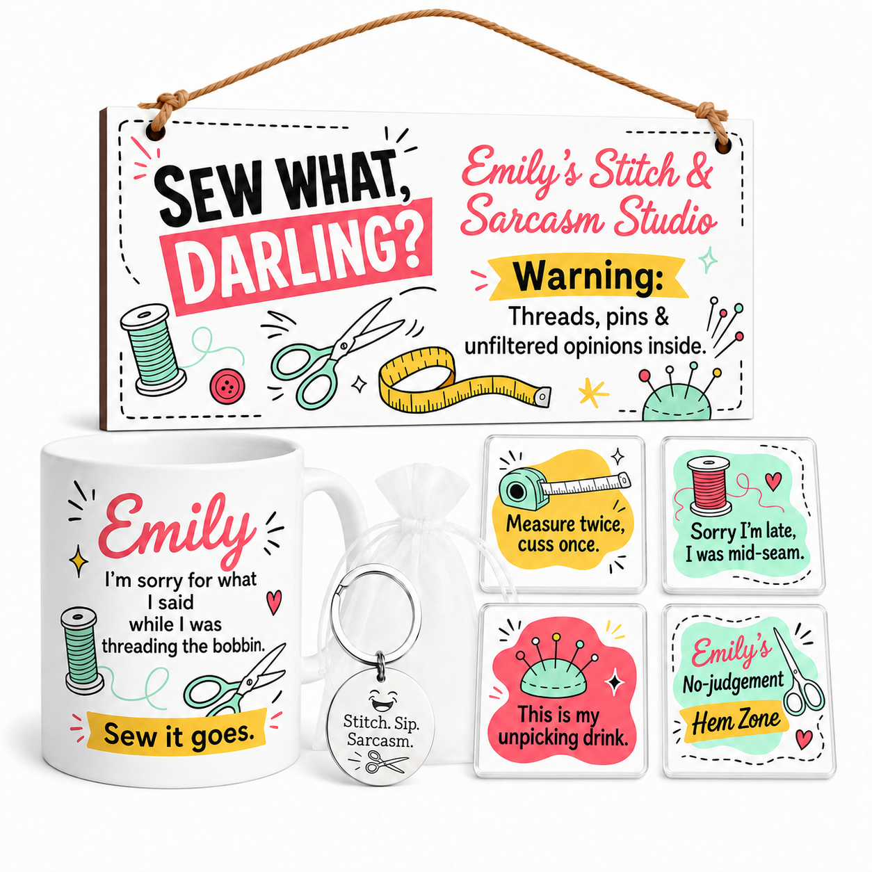 Sew What Darling Personalised Gift Box Set