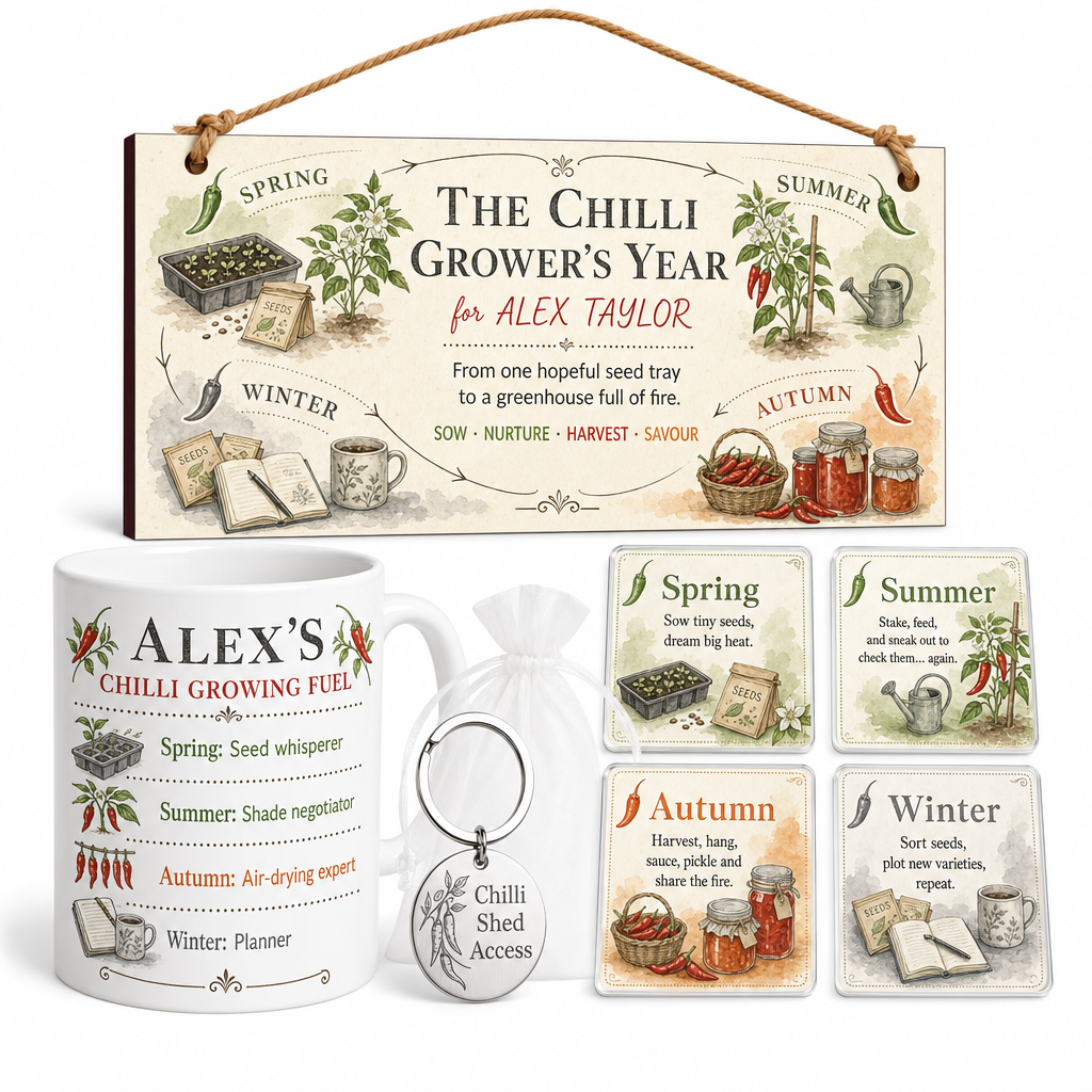 Chilli Seasons Journal Personalised Gift Box Set