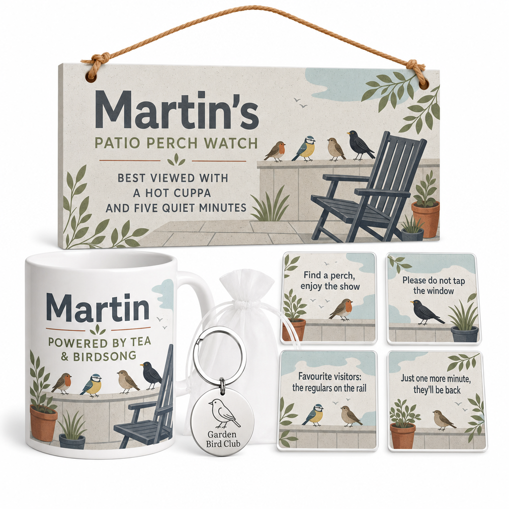 Patio Perch Watch Personalised Gift Box Set