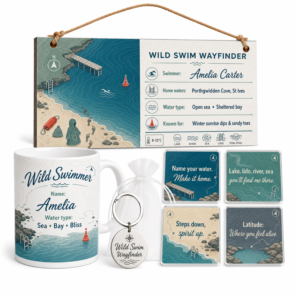 Wild Swim Wayfinder Personalised Gift Box Set