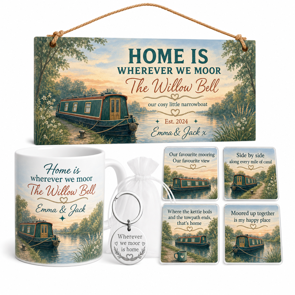 Mooring Heart Home Personalised Gift Box Set