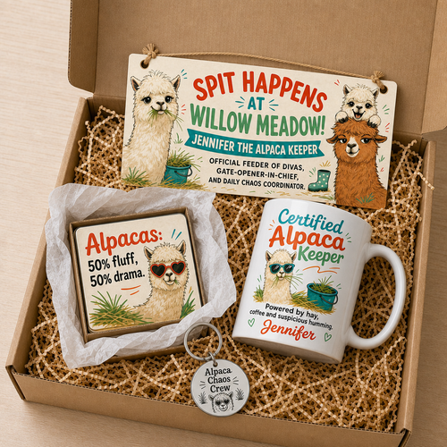 Alpaca Crew Personalised Gift Box Set