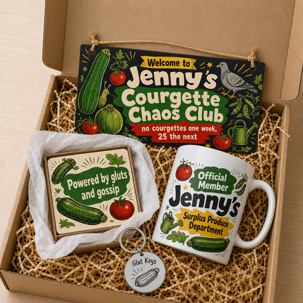 Courgette Chaos Club Personalised Gift Box Set