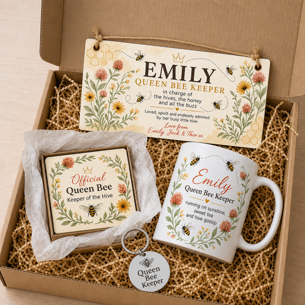 Queen Bee Keeper Personalised Gift Box Set